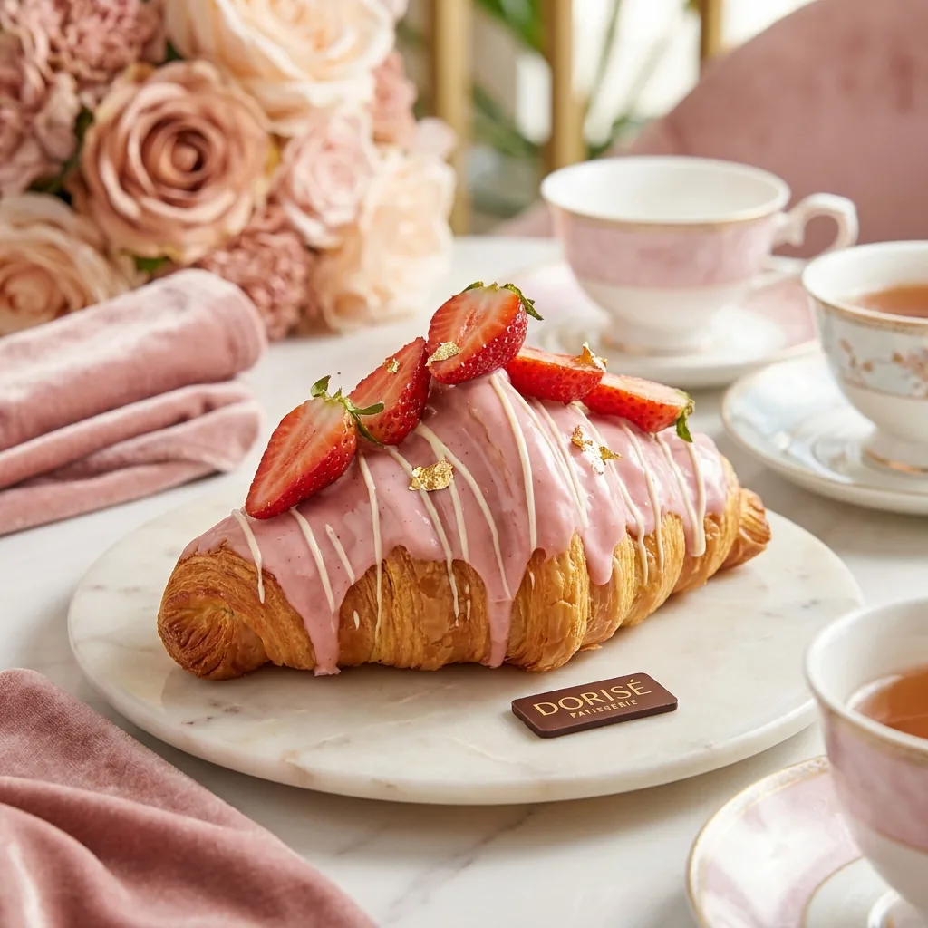 Croissant dâu hồng